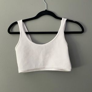 White crop top
